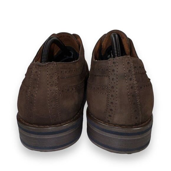 J.D. Fisk Classic Leather Wingtip Casual Oxfords Brown Men's 12M - Picture 5 of 12